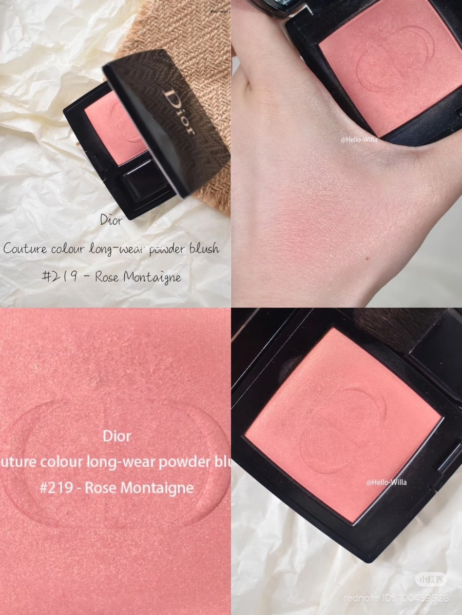 ป้าย/King Dior Forever Rouge Blush 6.7g #219 Rose Montaigne - Shimmer (เคาเตอร์ 2,200฿)
