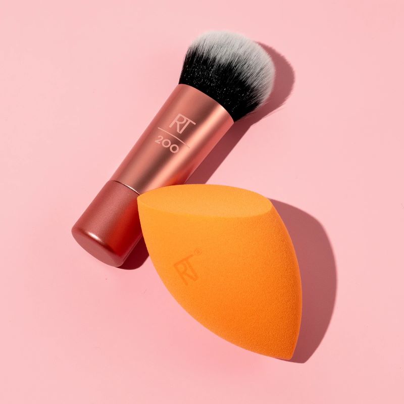 Real Techniques Glowstorm Mini Brush + Sponge Set