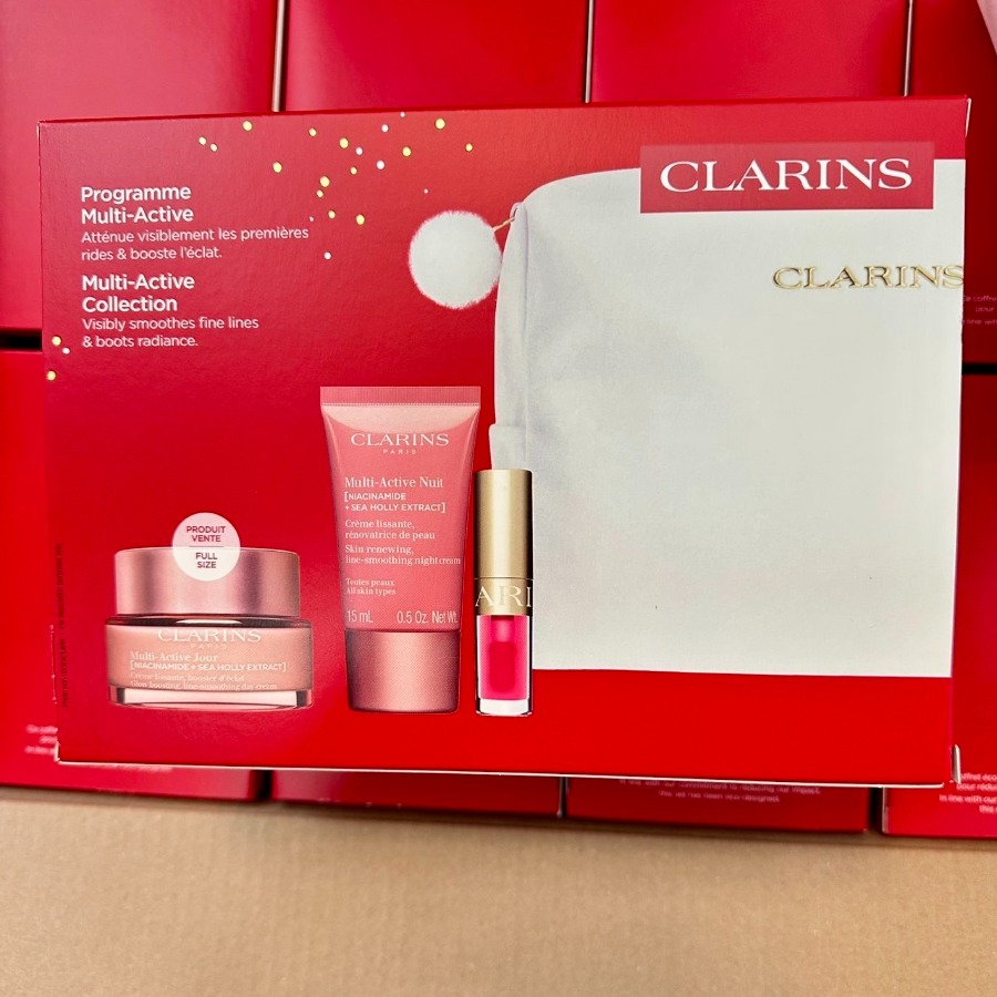 เซตชมพู Clarins Multi-Active Collection Gift Set