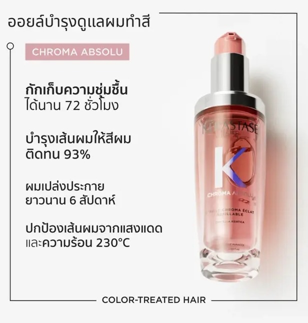 Kerastase Chroma Absolu Color Preserving Refillable Hair Oil 30ml.