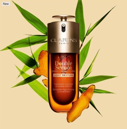 Clarins Double Serum Light Texture Firming+Smoothing Anti-Aging Concentrate 50ml. (เคาเตอร์ 5,400฿)