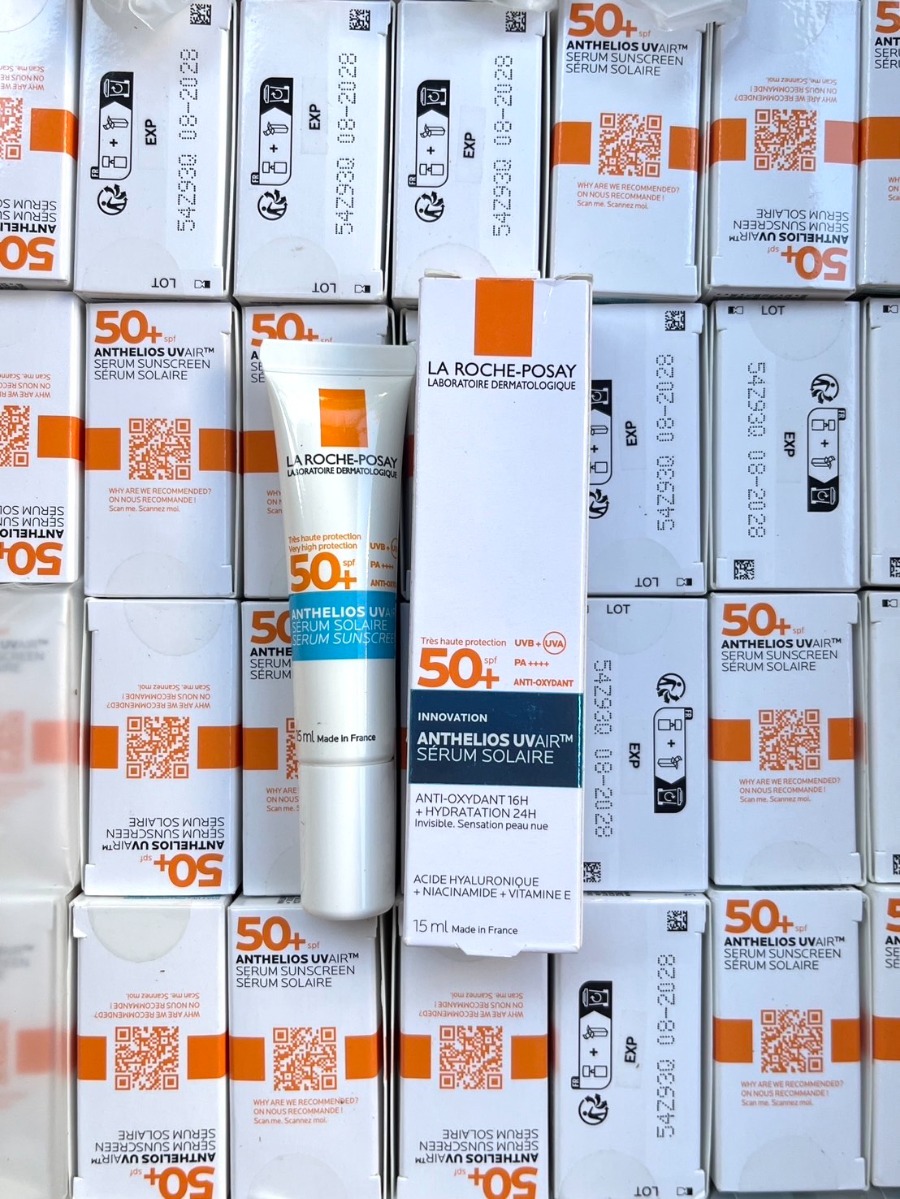 ขนาดทดลอง - กันแดดเซรั่ม La Roche‑Posay Anthelios UV Air Serum Sunscreen SPF50+ 15ml.