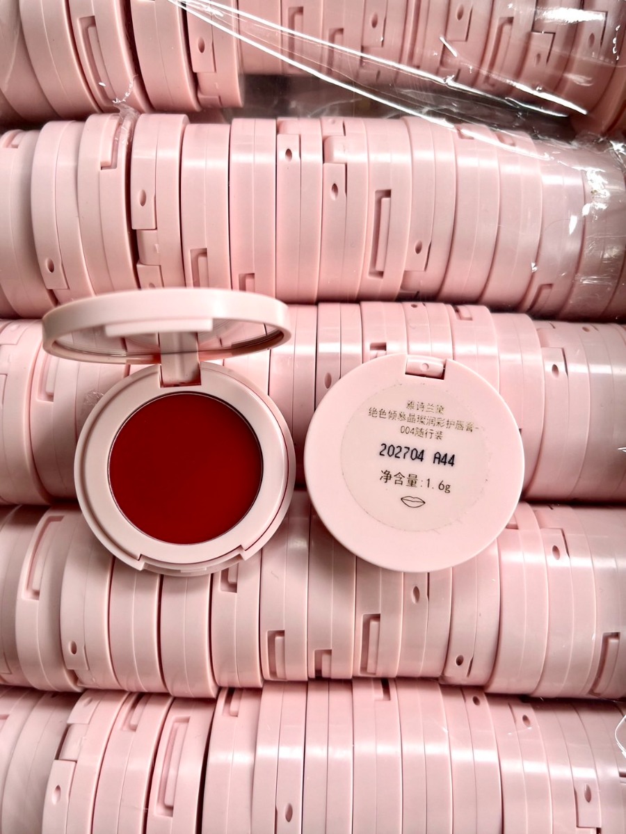 ตลับชมพู Estee Lauder Pure Color Revitalizing Crystal Balm ขนาดทดลอง 1.6g. #004 Caring Crystal