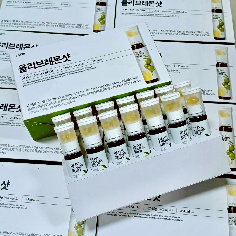 (ยกกล่อง14ขวด) Olive Lemon Shot