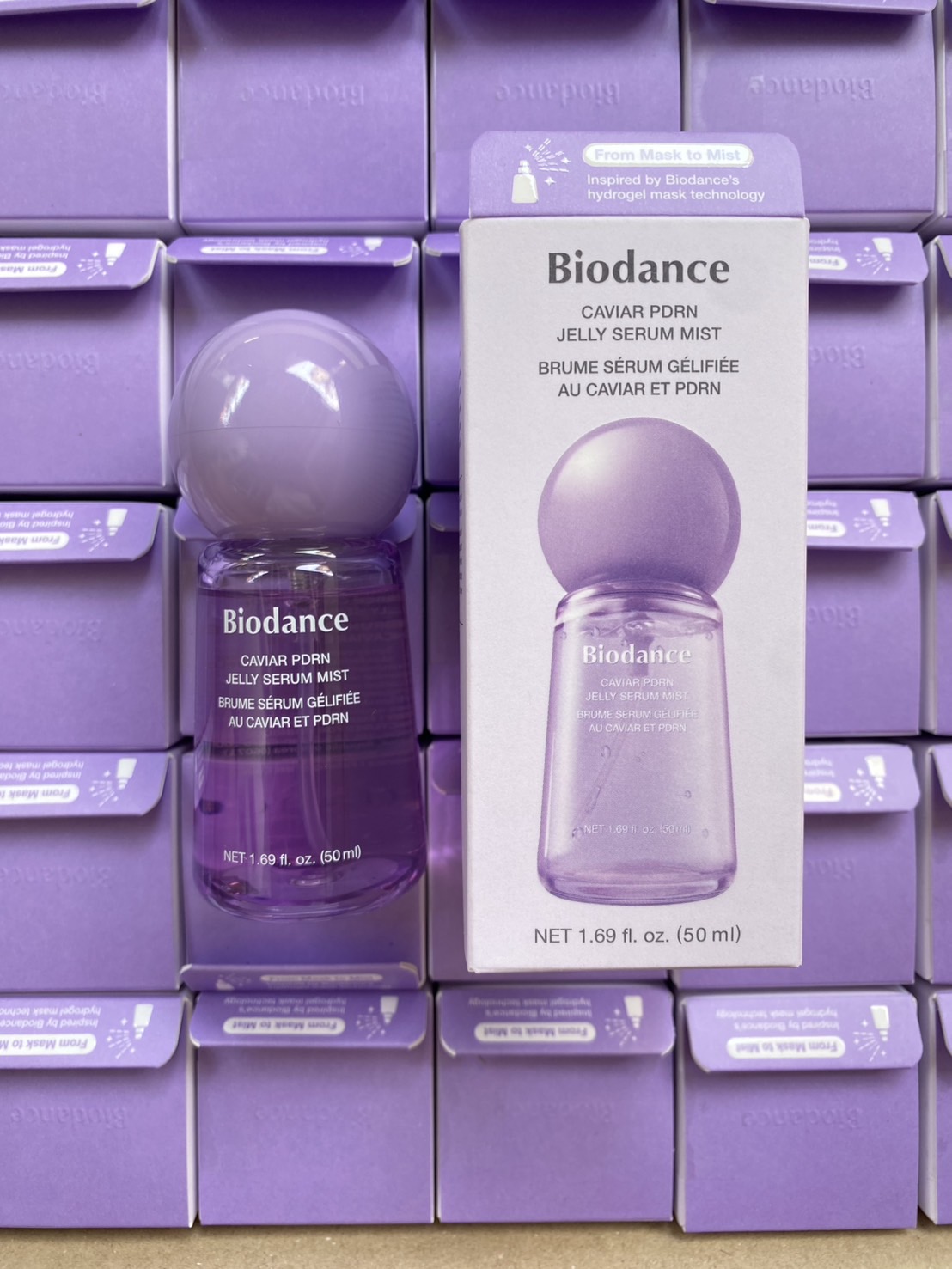 สเปรย์ ม่วง Biodance Caviar PDRN Jelly Serum Mist 50m