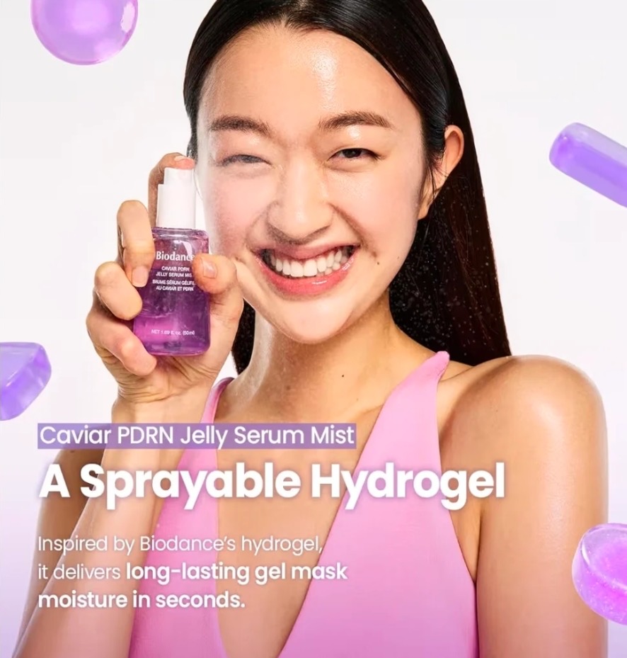 สเปรย์ ม่วง Biodance Caviar PDRN Jelly Serum Mist 50m
