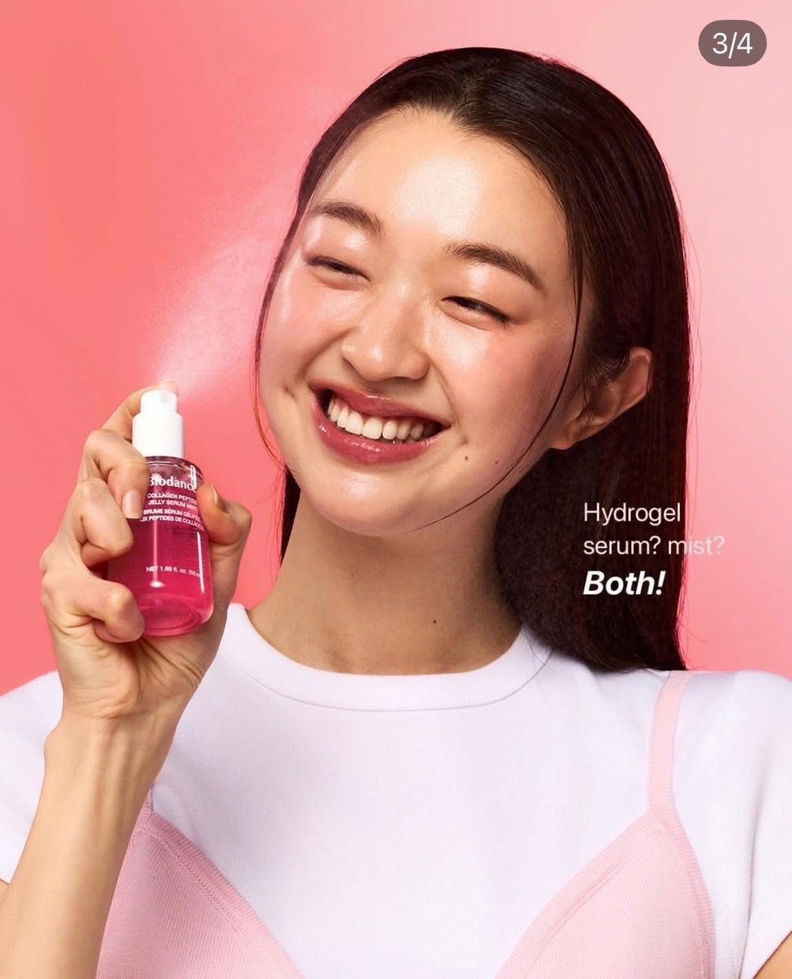 สเปรย์ ชมพู Biodance Collagen Peptide Jelly Serum Mist 50ml.