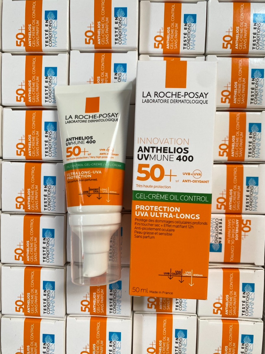 หลอด/แถบเขียว La Roche-Posay Anthelios UVMune 400 Gel-Cream Oil Control 50ml. 