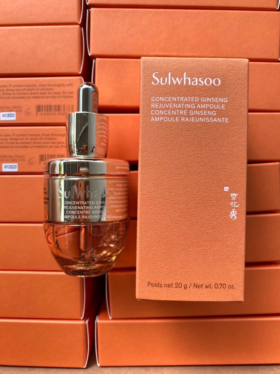 เซรั่ม Sulwhasoo Concentrated Ginseng Renewing Ampoule 20ml.  (เคาเตอร์ 4,100฿)