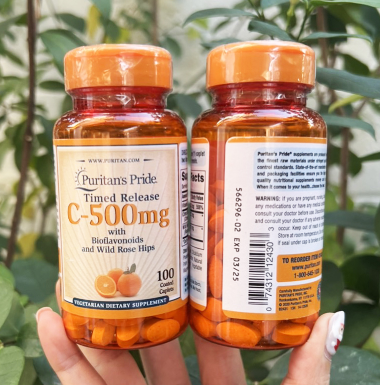 Puritan’s Pride Vitamin C500mg with Bioflavonoids and Wild Rose Hips