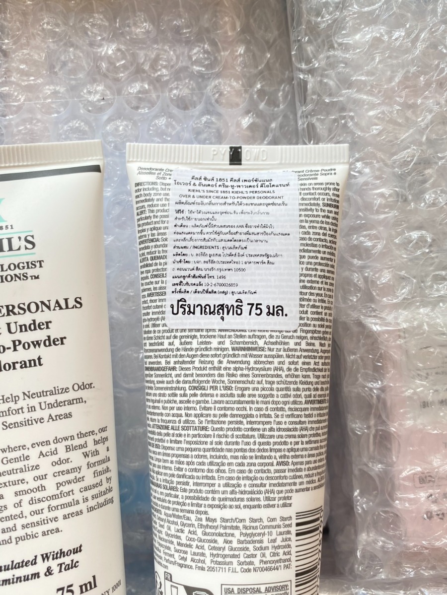 ใหม่ ** Kiehl’s Personals Over & Under Cream-to-Powder Deodorant 75ml. (เคาเตอร์ 1,750฿)