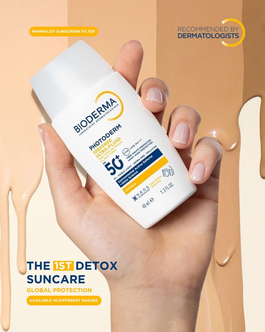 Bioderma Photoderm XDefense Ultra-Fluid SPF50+ PA++++ 40ml. Teinte 