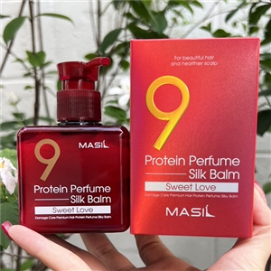 แดง Masil 9 Protein Perfume Silk Balm 180 ml. #Sweet Love