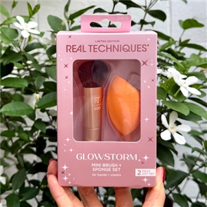 Real Techniques Glowstorm Mini Brush + Sponge Set
