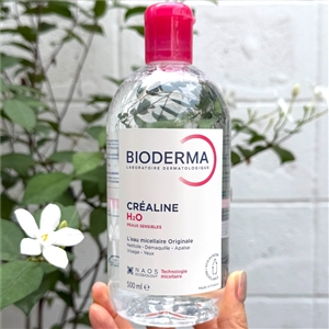 แพ็คเกจใหม่ ชมพู Bioderma Crealine H2O 500ml.