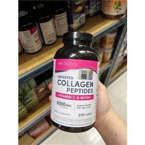 Neocell Grassfed Collagen +C 6000 mg. Supports Healthy Hair, Skin, and Nails (250Tablets)