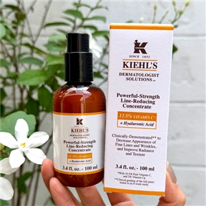 Kiehl's Powerful Strength Line Reducing Concentrate 12.5% Vitamin C + Hyaluronic Acid 100ml.