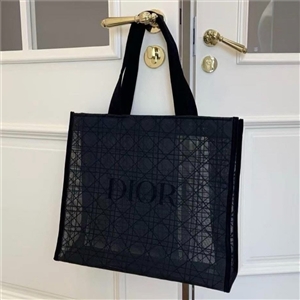 ดำ Dior Beauty Mesh Tote Bag
