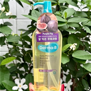Derma:B Daily Moisture Body Oil 200ml. หัวปั้ม