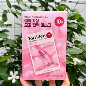 ชมพู Torriden Cellmazing Pore Perfecting Mask (1กล่อง/10แผ่น)