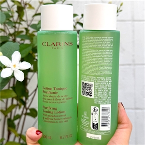 เขียว Clarins Purifying Toning Lotion 200ml. (เคาเตอร์ 1,500฿)