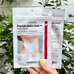 แผ่นมาร์กคอ Medi-Peel Premium Peptide Naite 1500 Shot Neck Patch (1ซอง/4แผ่น)