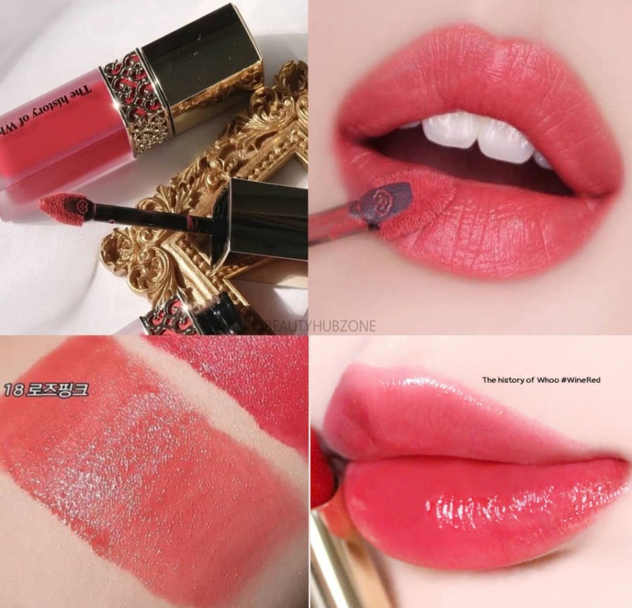 The History of whoo Gongjinhyang Mi Glow Lip Balm Set #Wine Red Special Set