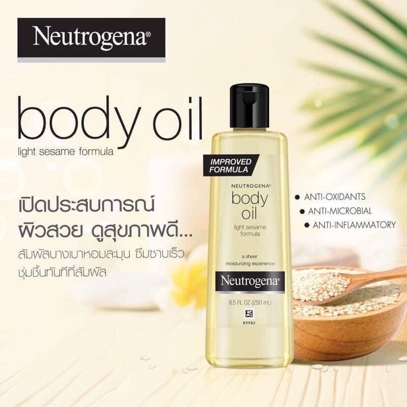 Neutrogena Body Oil Light Sesame Formula 250ml.