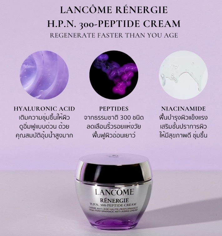 Lancome Renergie H.P.N. 300-Peptide Cream 50ml. (เคาเตอร์ 5,600฿)