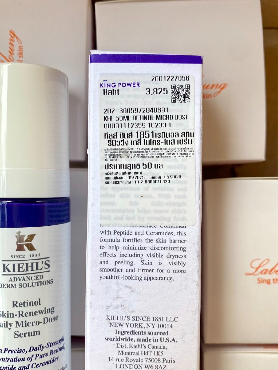 ป้ายKing / Kiehl's Retinol Skin Renewing Daily Micro Dose Serum 50ml. (เคาเตอร์ 4,400฿)
