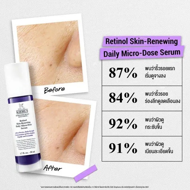 ป้ายKing / Kiehl's Retinol Skin Renewing Daily Micro Dose Serum 50ml. (เคาเตอร์ 4,400฿)