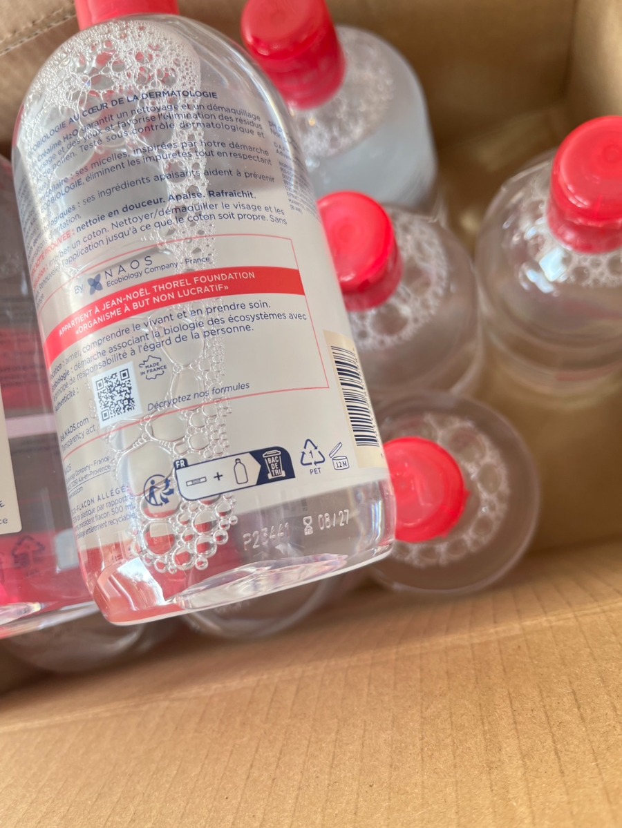 แพ็คเกจใหม่ ชมพู Bioderma Crealine H2O 500ml.