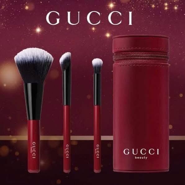 เซตแดง Gucci Beauty Ancora Red Brush Set (แปรง3ชิ้น)