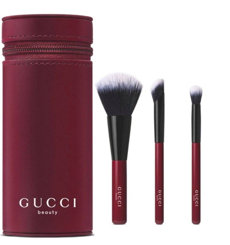 เซตแดง Gucci Beauty Ancora Red Brush Set (แปรง3ชิ้น)