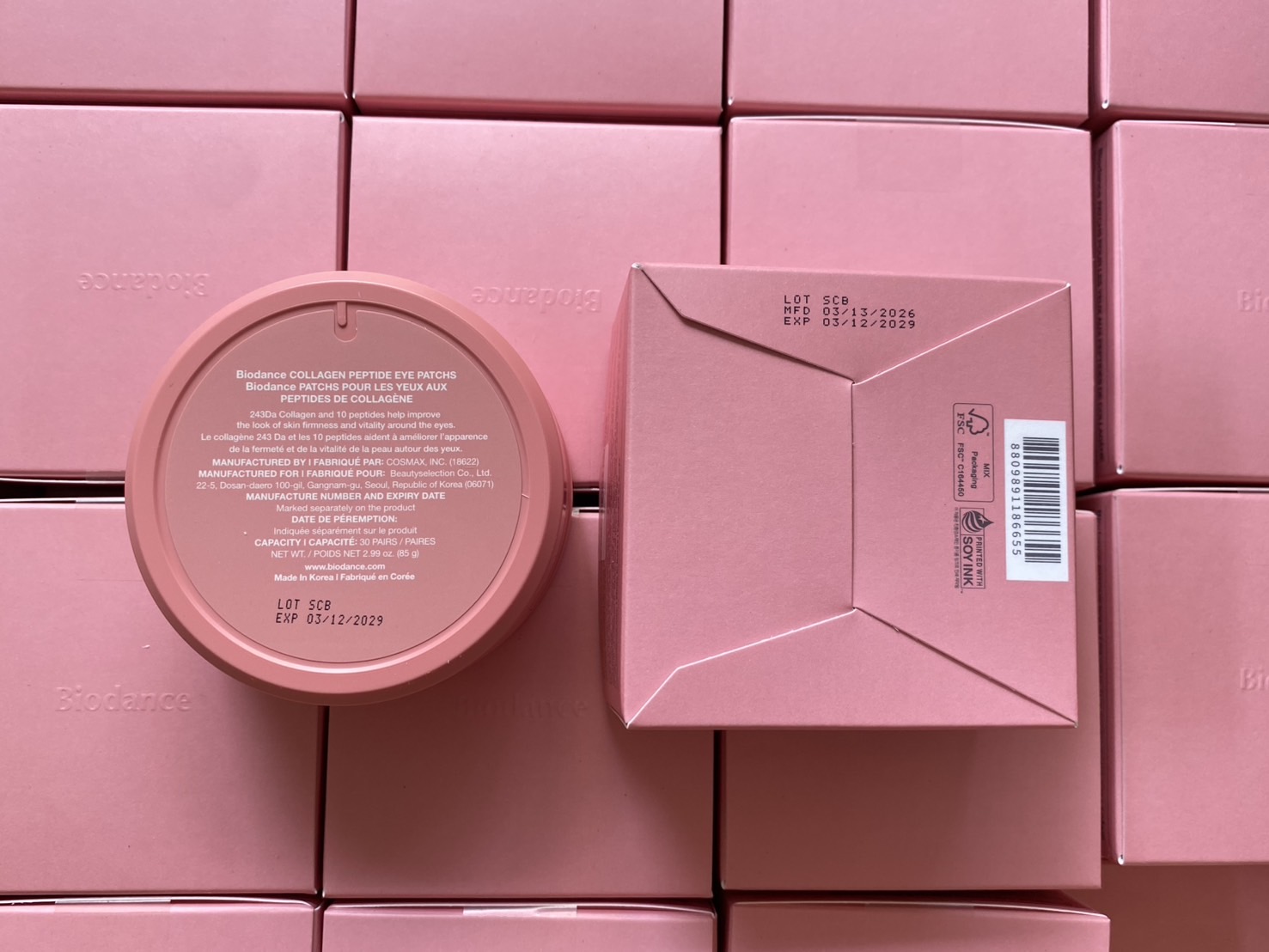 อายชมพู Biodance Collagen Peptide Eye Patches (30คู่)