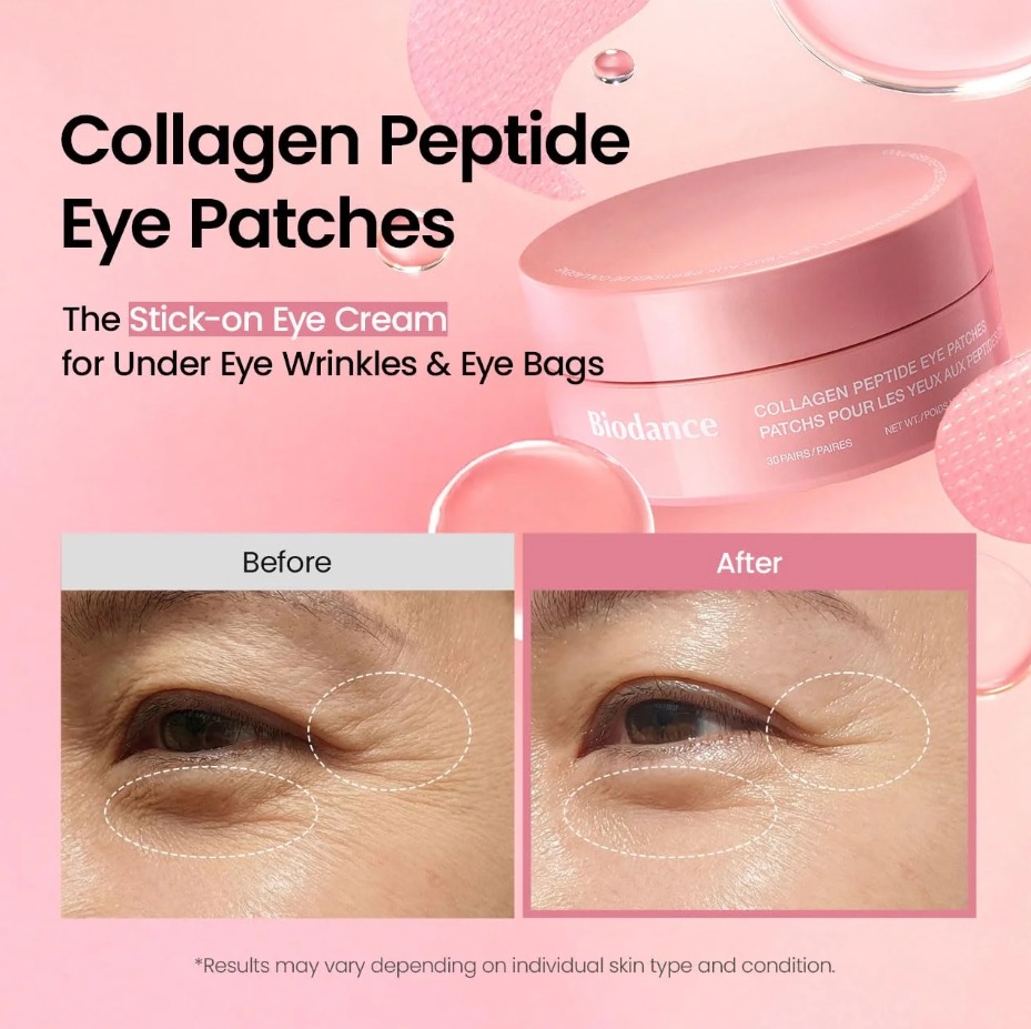 อายชมพู Biodance Collagen Peptide Eye Patches (30คู่)
