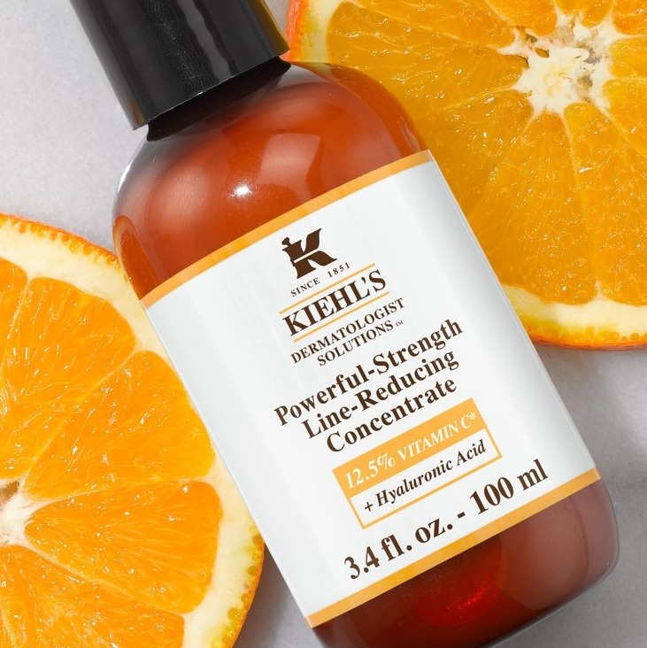 Kiehl's Powerful Strength Line Reducing Concentrate 12.5% Vitamin C + Hyaluronic Acid 100ml.