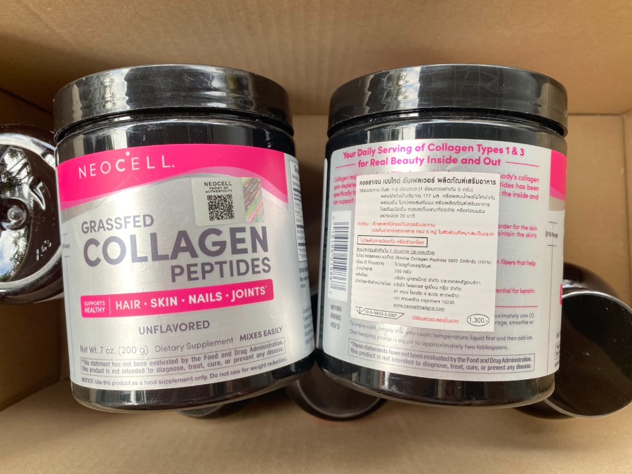 แบบผง Neocell Grassfed Collagen Peptides Powder Type 1&3 Hair Skin Nails Joints (200g.)