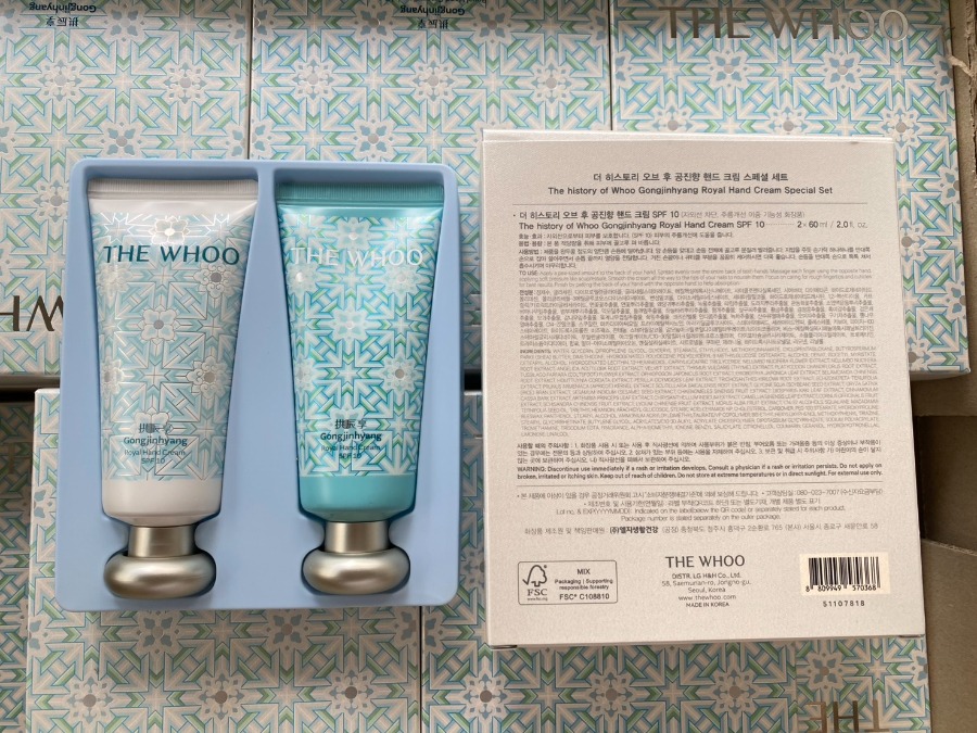 THE WHOO Gongjinhyang Royal Hand Cream Special Set [Holiday Edition] 60mlx2 ชิ้น