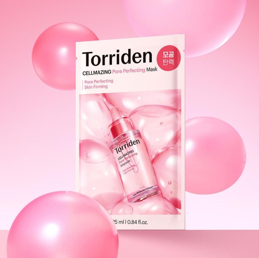ชมพู Torriden Cellmazing Pore Perfecting Mask (1กล่อง/10แผ่น)