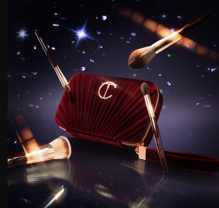 Charlotte Tilbury CharlotteS Hollywood Mini Brush Set Xmas2025 (เคาเตอร์ 2,475฿)