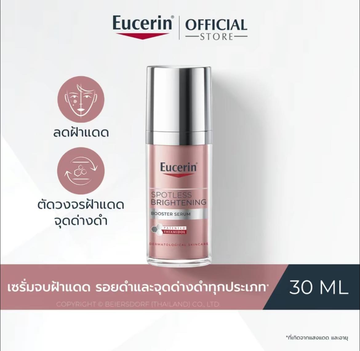 แพ็คเกจใหม่ - Eucerin Spotless Brightening Booster Serum 30ml.