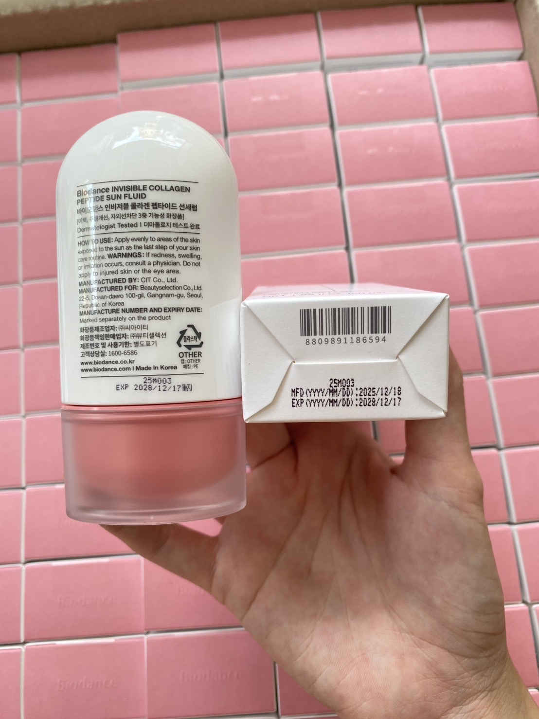 Biodance Invisible Collagen Peptides Sun Fluid 50ml.