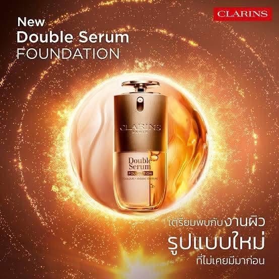 Clarins Double Serum Foundation 30ml. #M2N (เคาเตอร์ 2,500฿)