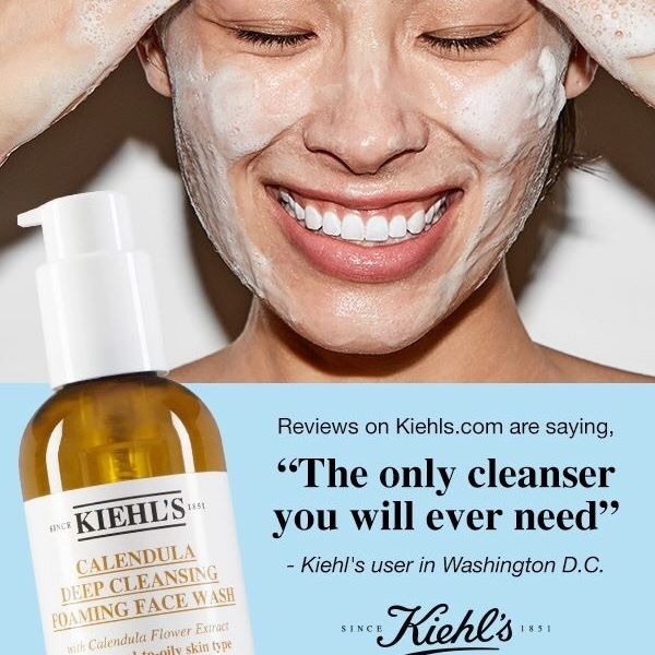 Kiehl's Calendula Deep Cleansing Foaming Face Wash 230ml. (เคาเตอร์ 1,600฿)