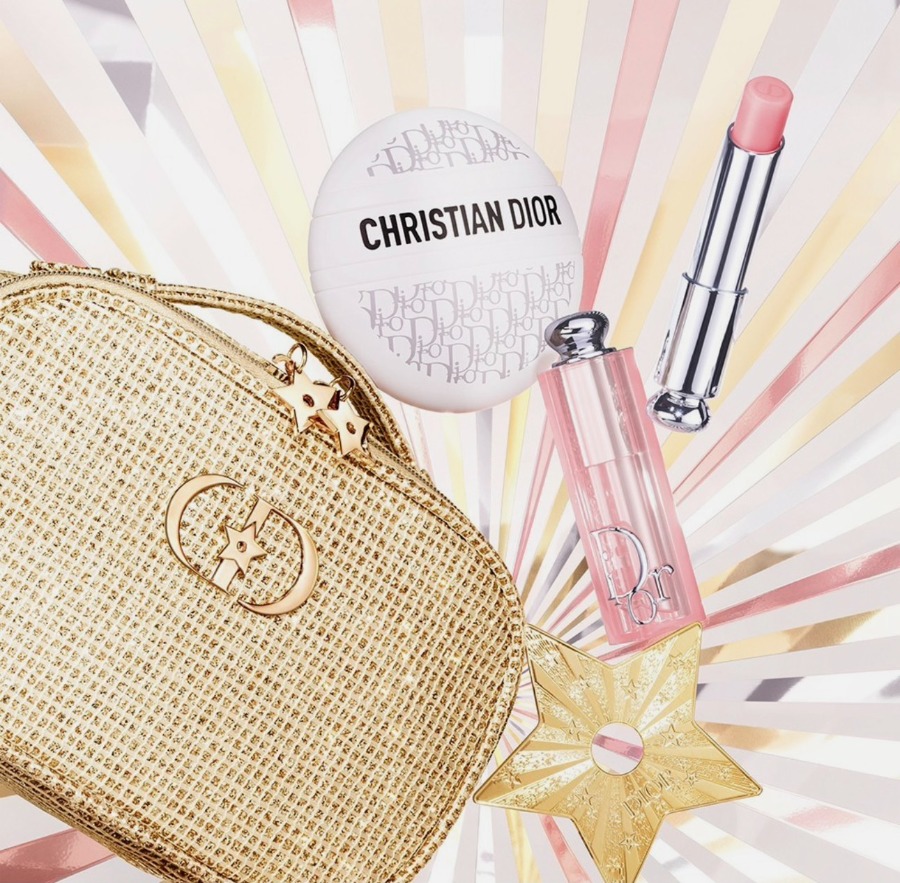 (กล่อง+กระเป๋าสีทอง) Dior Vanity Case 2025