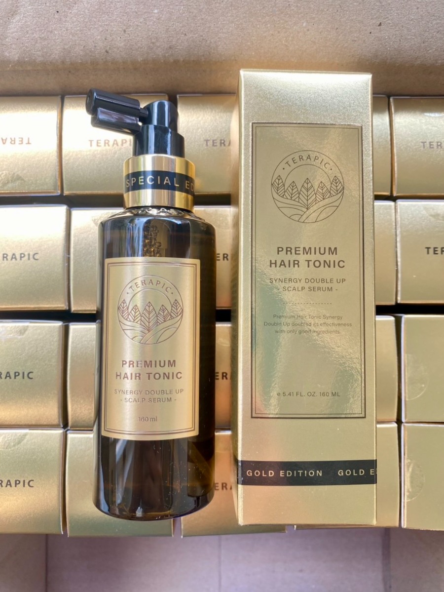 ทอง Terapic Premium Hair Tonic Synergy Double Up Scalp Serum 160ml.