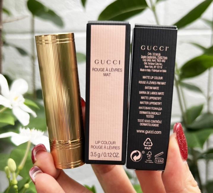แท่งสั้นแมท Gucci Rouge A Levres Mat Lip Colour 3.5g. สี 208 They Met